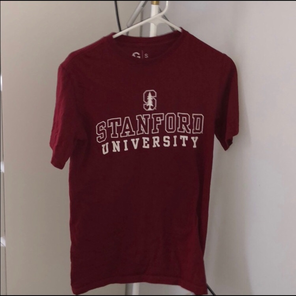 stanford red college t-shirt